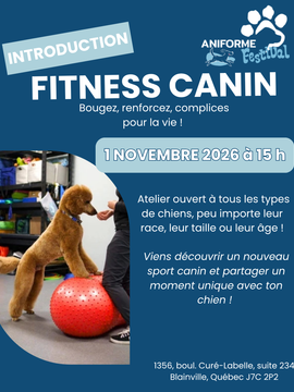 Introduction au fitness canin - 1 novembre 2026