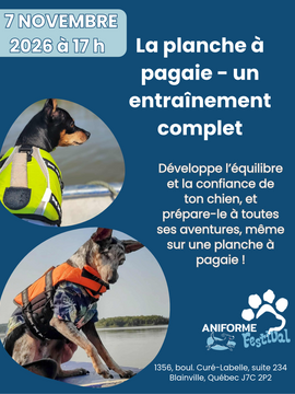 La planche à pagaie : un entraînement complet - 7 novembre 2026