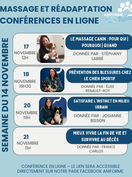 Conférences du 15 au 22 novembre 2026