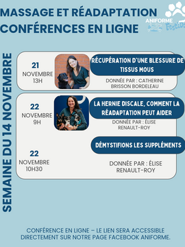 Conférences du 15 au 22 novembre 2026